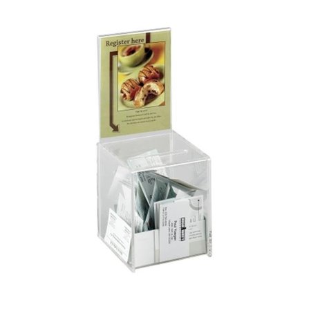 SAFCO Safco 4235CL Clear Small Acrylic Collection Boxes 4235CL